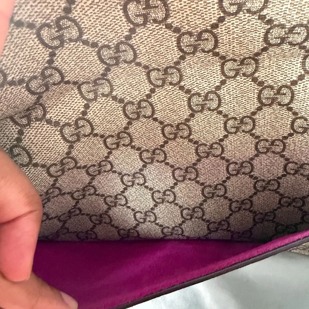 Gucci Magenta Dionysus with crystals GG Shoulder Bag - Picture 9 of 16